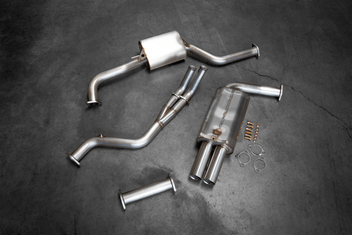 Mercedes 190E 16v (W201) 16v Full Exhaust System-Brackets & Reinforcement Braces-Garagistic-No-Garagistic