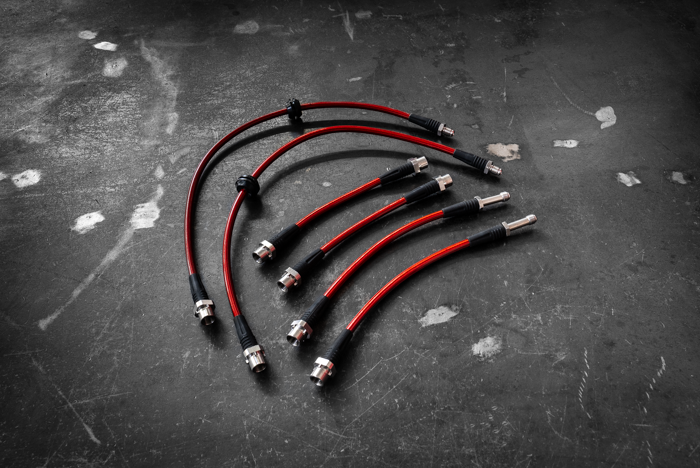 BMW E9X M3 / E8X 1M Stainless Steel Complete 6 Brake Line Kit - DOT Compliant-Brake Lines-Garagistic-No clutch line-Garagistic