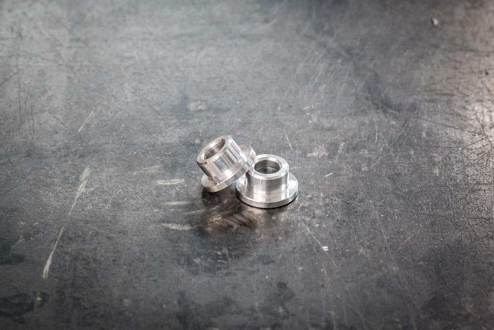 Aluminum Round Carrier Shifter Bushings (E24, E30, E28, E34)-Shifter Components-Garagistic-Garagistic