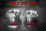 BBS RS Replacement Large Thread (72mm) Hex Nuts - Billet Aluminum-Wheel Centers-Garagistic-72mm-1/2 Height-Garagistic