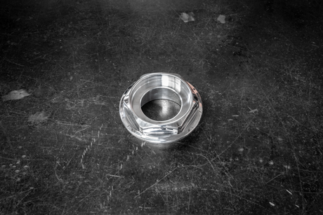 BBS RS Replacement Small Thread (58mm) Hex Nuts - Billet Aluminum-Wheel Centers-Garagistic-58mm-Full Height-Garagistic