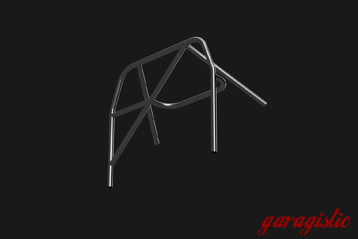 E30 Bolt-in Roll Bar - Coupe & Sedan-Roll bars-Garagistic-Bare-Bent Harness Bar (Taller Drivers)-Straight Rear Legs - No X-Garagistic