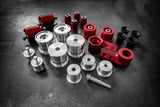 BMW E36 Complete Race Suspension Bushing Kit-Complete Bushing Kit-Garagistic-Aluminum-Offset - E46 Control Arms-Add Solid Engine and Transmission Bushings-Garagistic