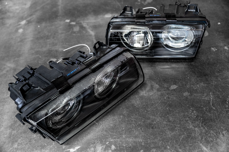 BMW E36 DEPO Euro Glass Projector Headlights - 63121387861, 63121387862-Headlights-Depo-Garagistic