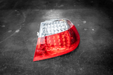 BMW E46 Coupe DEPO Red/Clear LED Tail Lights - 63216937449, 63216937450, 63216920699, 63216920700, 63216920705, 63216920706-Tail Lights-Depo-Garagistic