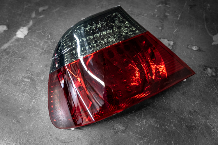 BMW E46 Coupe DEPO Red/Smoke LED Tail Lights - 63216937449, 63216937450, 63216920699, 63216920700, 63216920705, 63216920706-Tail Lights-Depo-Garagistic