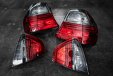 BMW E90 DEPO "Blackline" Style Smoked Red/Clear Tail Lights - 63217161955, 63217161956, 63216937459, 63216937460-Tail Lights-Depo-Garagistic