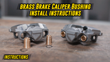 Brass Brake ATE Caliper Guide Bushing Set - E30, E36, E46, E92-Brake Parts-Garagistic-No slider pins-Garagistic