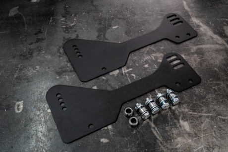 E30 Bucket Seat Side Mount Brackets for OEM Sliders-Seat mounts-Garagistic-400mm to 425mm-Garagistic