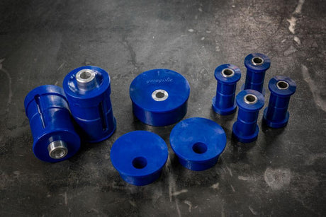 E30 Complete Bushing Kit - Poly and Delrin-Complete Bushing Kit-Garagistic-95A-Raised-Offset-Garagistic