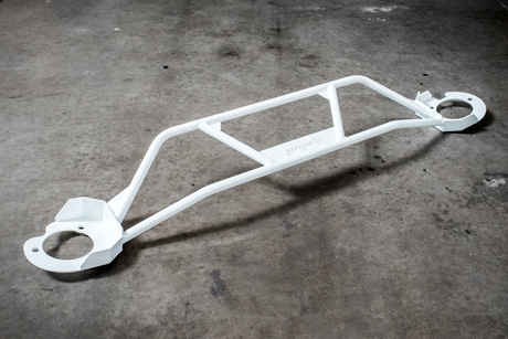 E30 Heavy Duty Front Strut Bar- 325, M3, M20 and M42 Compatible-Strut Bars-Garagistic-White (+$25)-Garagistic