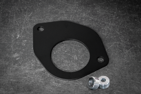 E30 Late Model Firewall Steering Adapter Plate-Steering Conversions-Garagistic-With Spacers-Garagistic