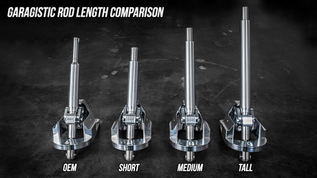 E30 "PRO" Self Centering Chassis Short Shifter-Solid mount shifter-Garagistic-Bare-Short-Delrin Standard-Garagistic