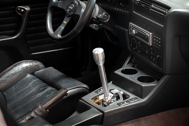 E30 "PRO" Self Centering Chassis Short Shifter-Solid mount shifter-Garagistic-Bare-Medium-Aluminum Standard-Garagistic