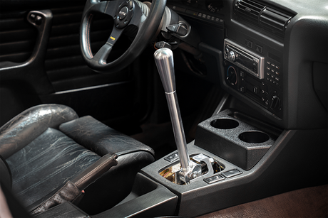 E30 "PRO" Self Centering Chassis Short Shifter-Solid mount shifter-Garagistic-Bare-Tall-Aluminum Bat-Garagistic