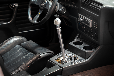 E30 "PRO" Self Centering Chassis Short Shifter-Solid mount shifter-Garagistic-Bare-Tall-Honeycomb-Garagistic