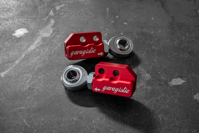 E30/E36 Adjustable Front Control Arm Mount-Billet Control Arm Mounts-Garagistic-Anodized Red-Garagistic