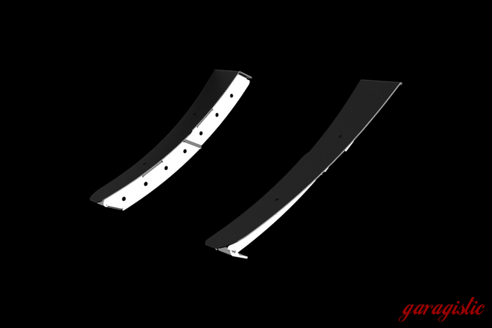 E36 Aero Front Bumper Canards - 318, 325, 328, M3-Exterior-Garagistic-ABS Plastic-Garagistic