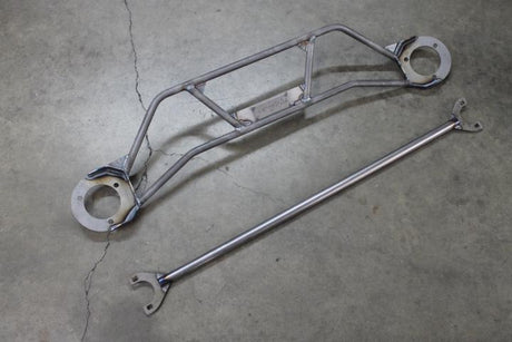 E36 Front and Rear Strut Bar Package combo - E36 M3, 328i, 328 compatible-Strut Bar Combos-Garagistic-Bare-Garagistic