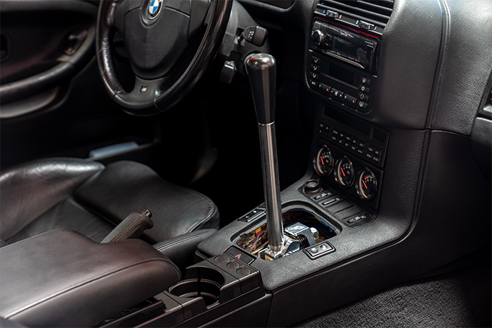 E36 "PRO" Self Centering Chassis Short Shifter-Solid mount shifter-Garagistic-Bare-Tall-Delrin Bat-Garagistic