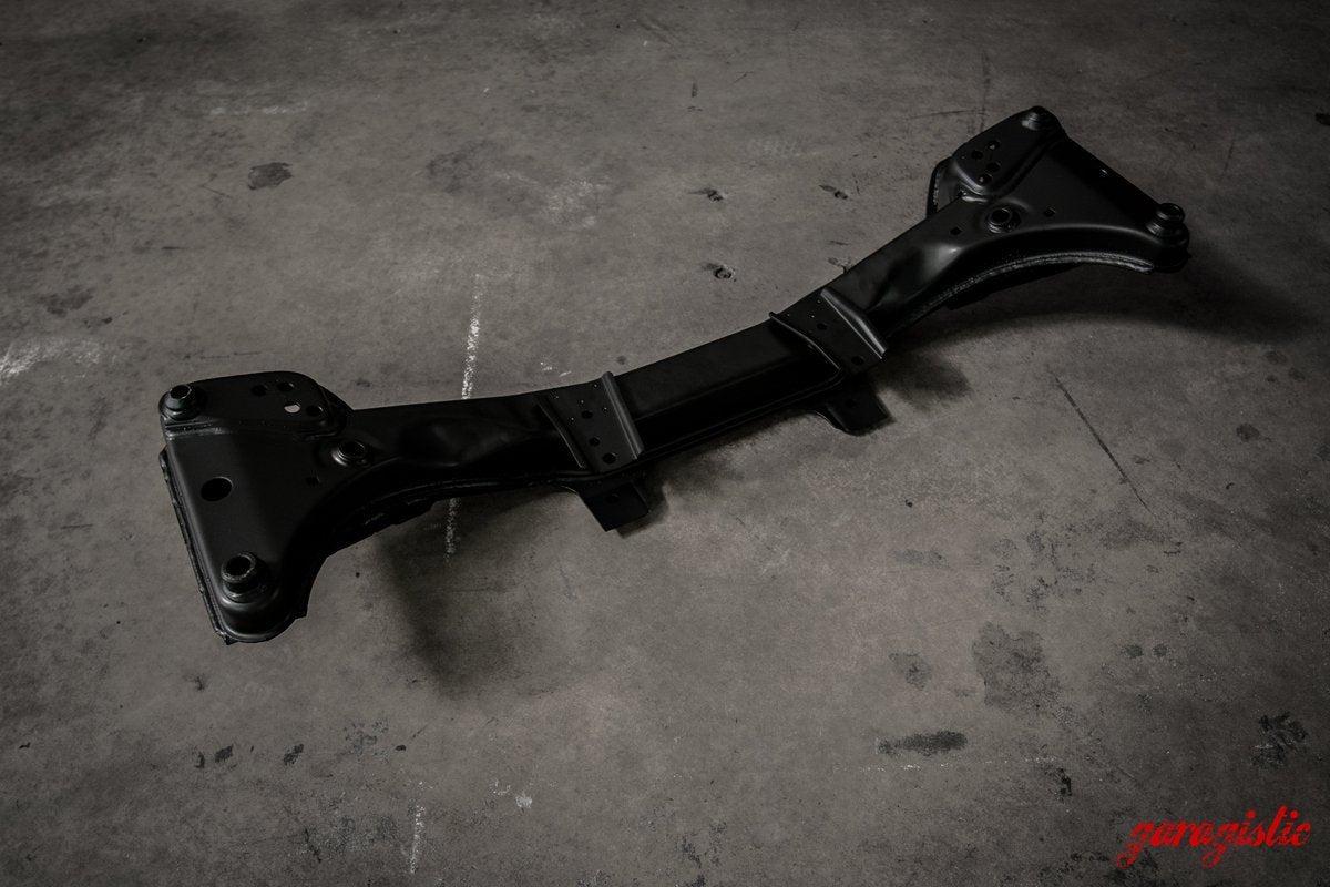 E36 Reinforced Front Subframe-Subframes-Non-Garagistic Vendor-Black-I will supply my core upfront-Yes - add control arm reinforcement-Garagistic