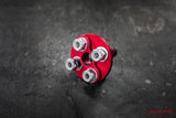 E46 Aluminum Steering Flex Coupler- Spec E46, 330, 325i-Billet Steering Parts-Garagistic-Anodized Red-Garagistic