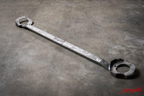 E46 Front Strut Bar Garagistic - Non-M Models Only (BMW 323, 325, 328, 330)-Strut Bars-Garagistic-Bare-Garagistic