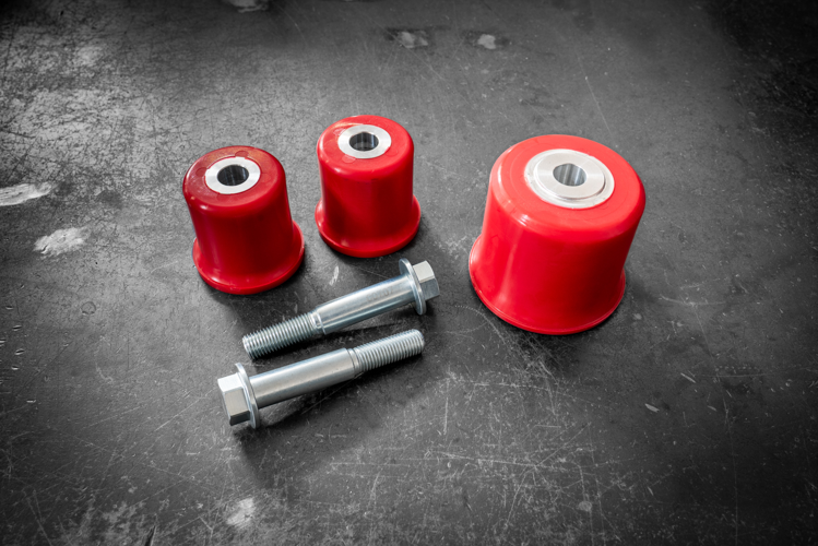 E46 (Non-M) Complete Solid Delrin Differential Carrier Bushing Set-Diff Bushings-Garagistic-80a-Add 14mm Bolt Upgrade-Garagistic