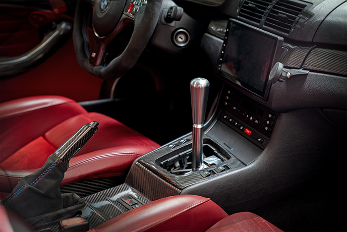 E46 "PRO" Self Centering Chassis Short Shifter-Solid mount shifter-Garagistic-Bare-OEM-Aluminum Bat-Garagistic