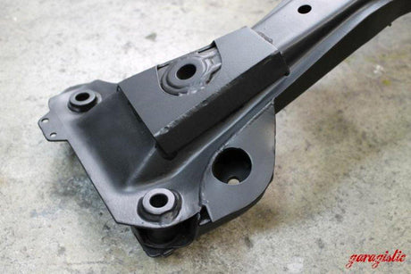 E46 Reinforced Front Subframe-Steel parts-Non-Garagistic Vendor-Black-I will supply my core upfront-Yes - add control arm reinforcement-Garagistic