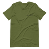 Garagistic Black Logo Embroidered T-Shirt-Apparel-Non-Garagistic Vendor-Olive-S-Garagistic