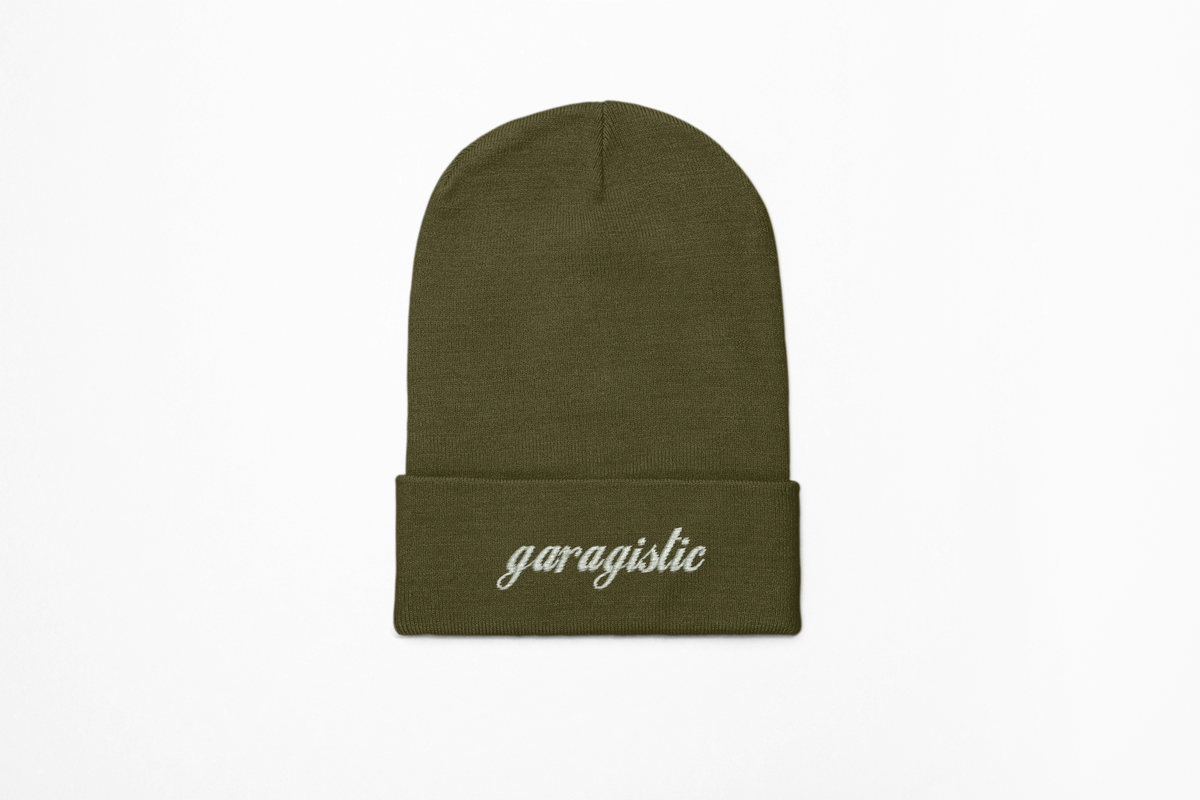 Garagistic Cuffed Beanie-Apparel-Non-Garagistic Vendor-Olive-Garagistic