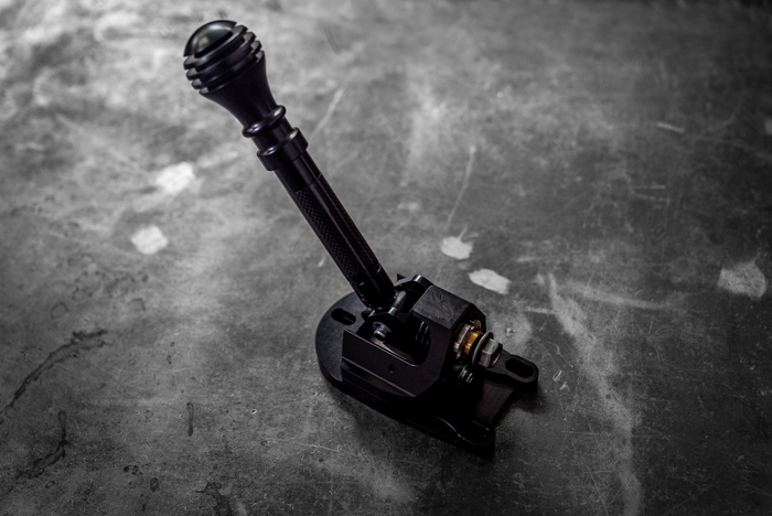 Garagistic E82/E92 Carbon Fiber "Pro" Self-Centering Chassis Short Shifter - 335i, 328i, 135, and 128i-Solid mount shifter-Garagistic-Bare-Carbon Short-Delrin Standard-Garagistic