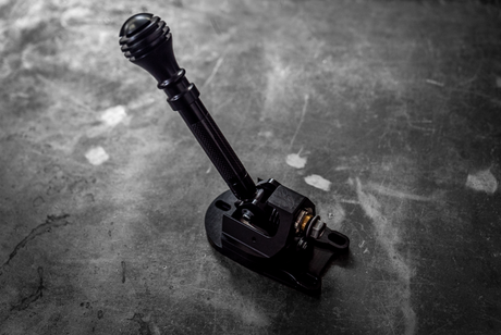 Garagistic E82/E92 Carbon Fiber "Pro" Self-Centering Chassis Short Shifter - 335i, 328i, 135, and 128i-Solid mount shifter-Garagistic-Bare-Carbon Short-Delrin Standard-Garagistic