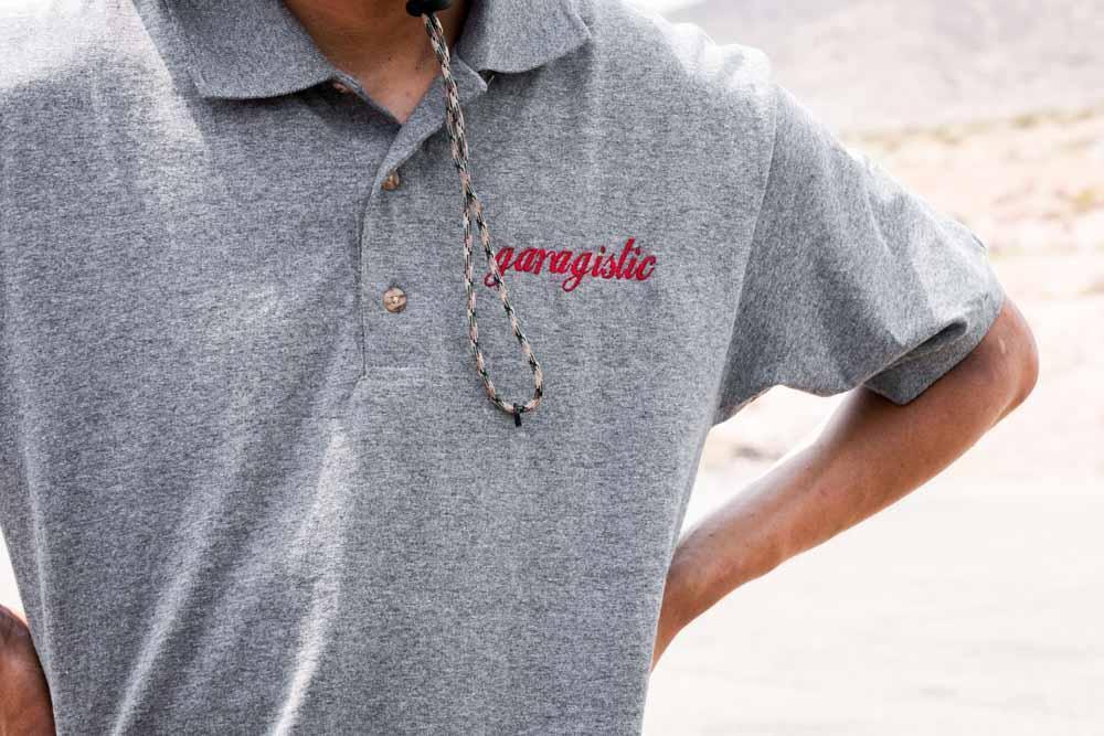 Garagistic Embroidered Polo Shirt-Apparel-Non-Garagistic Vendor-S-Heather Grey-Garagistic