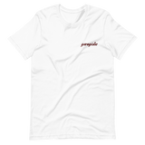 Garagistic Red Logo Embroidered T-Shirt-Apparel-Non-Garagistic Vendor-White-XS-Garagistic