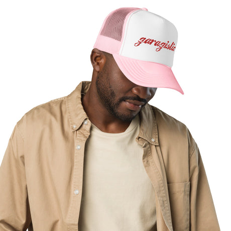 Garagistic Trucker Hat-Apparel-Non-Garagistic Vendor-Light Pink / White / Light Pink-Garagistic