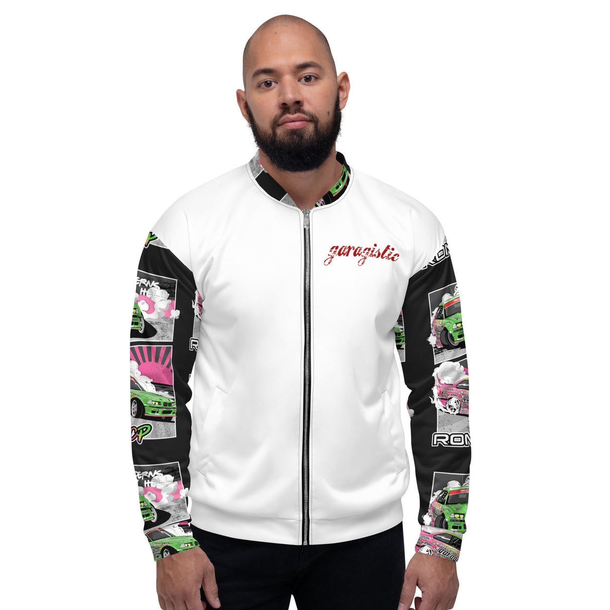 Garagistic Unisex Rome "Rising Sun" Bomber Jacket-Apparel-Non-Garagistic Vendor-XS-Garagistic