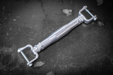 LTW E30 Modular 3 Piece Rear Strut Bar - 318, 320, 325, M3-Billet Strut Bars-Garagistic-No Thanks-Raw Aluminum-Garagistic