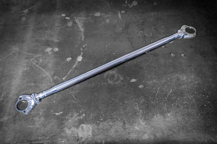 LTW E30 Modular 3 Piece Rear Strut Bar - 318, 320, 325, M3-Billet Strut Bars-Garagistic-No Thanks-Raw Aluminum-Garagistic