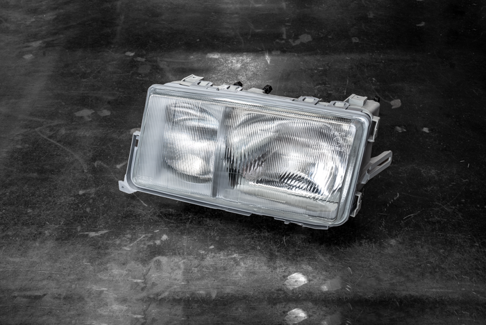 Mercedes 190E W201 Euro Headlights - 0301067329, 0301067330-Headlights-Depo-No thanks!-Garagistic