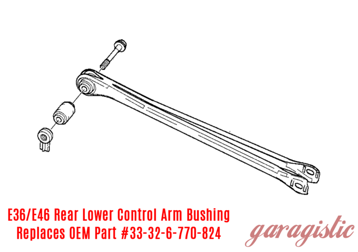 Monoball Lower Spherical Rear Control Arm Bushing Set - 328, M3, 325 - 33326770824/33321092248/33321138383-Suspension-Garagistic-Garagistic