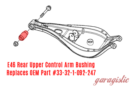 Monoball Upper Spherical Rear Control Arm Bushing Set - E36 E46 Z4 - 33321092247/33321137571-Suspension-Garagistic-Garagistic