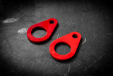 Rear BMW Tie Down Strap Hook (E30, E36, E46)-Tow Hooks-Garagistic-Yes - Powdercoat Red-Garagistic