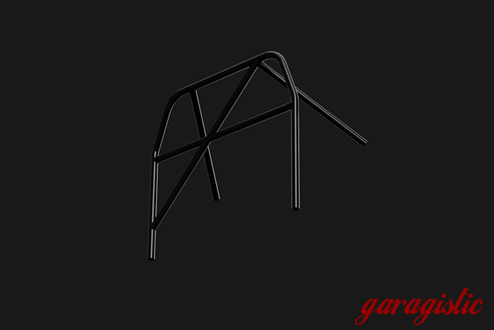 E30 Bolt-in Roll Bar - Coupe & Sedan-Roll bars-Garagistic-Black-Straight Harness Bar-Straight Rear Legs - No X-Garagistic