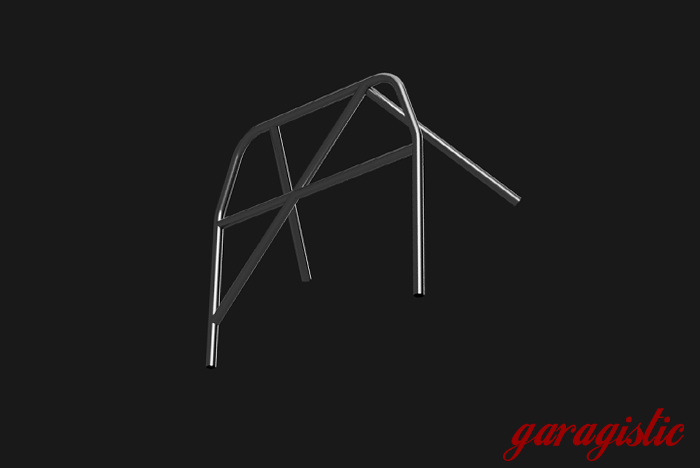 E30 Bolt-in Roll Bar - Coupe & Sedan-Roll bars-Garagistic-Bare-Straight Harness Bar-Straight Rear Legs - No X-Garagistic