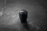 Standard Delrin Shift Knob for BMW E21, E28, E30, E34, E36, E46-Shift knob-Garagistic-Recessed Option-6 Speed Emblem-Black-Garagistic