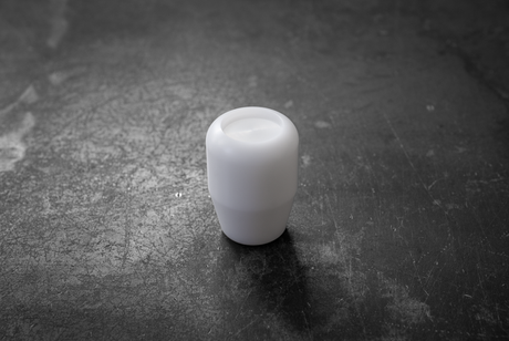 Standard White Delrin Shift Knob for BMW E21, E28, E30, E34, E36, E46-Shift knob-Garagistic-Recessed-No Emblem-Garagistic