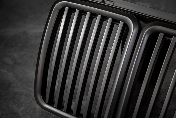 E30 Matte Black Kidney Grill - Aftermarket Replacement (51131945877)-Exterior-Garagistic-Garagistic