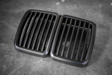 E30 Matte Black Kidney Grill - Aftermarket Replacement (51131945877)-Exterior-Garagistic-Garagistic